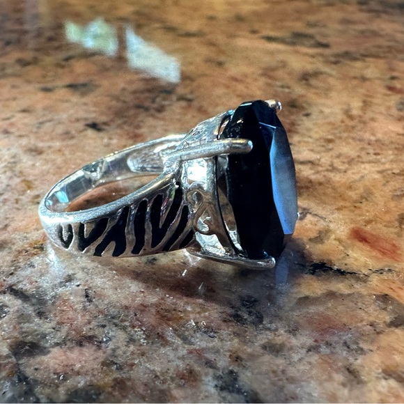 David Sigal black agate ring - Picture 1 of 8